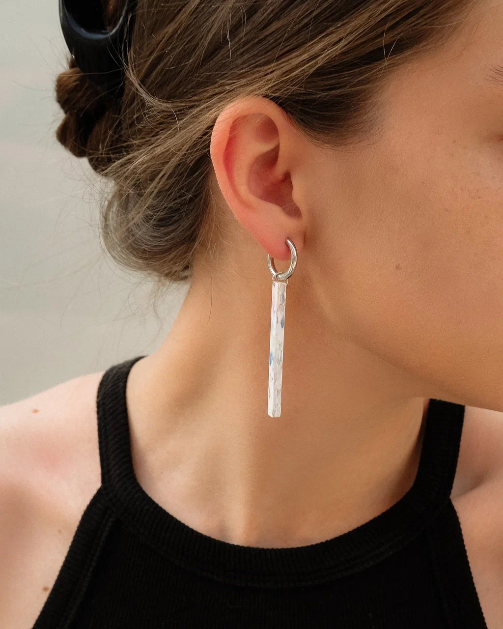 Silver Needle Drop Earrings With Tassel Chain Trendy Straight Hanging  Minimalist Jewelry For Women Wholesale Gift YME072 From Chinajewelry1989,  $2.62 | DHgate.Com